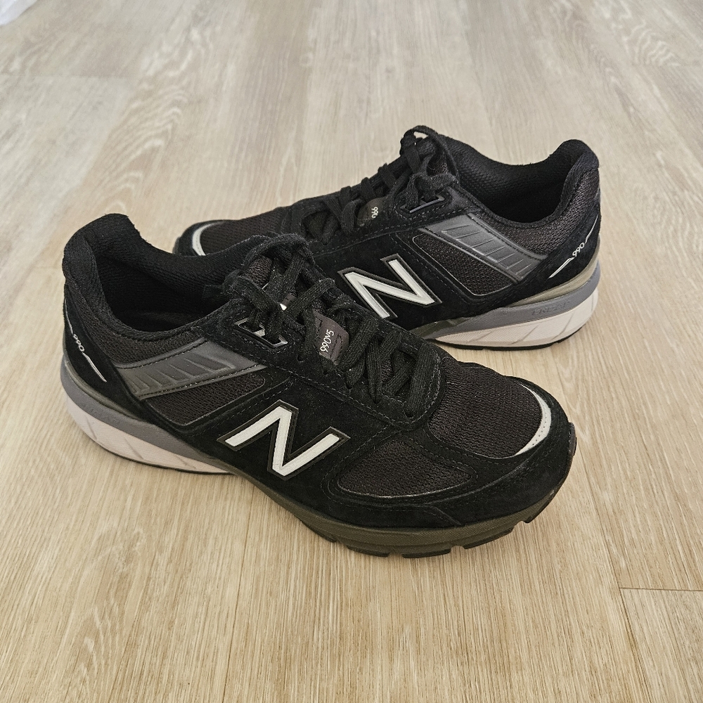 New Balance 990v5 Black Reflector Athletic Shoes W990BK5 Women's Size 8 2E - Picture 2 of 9